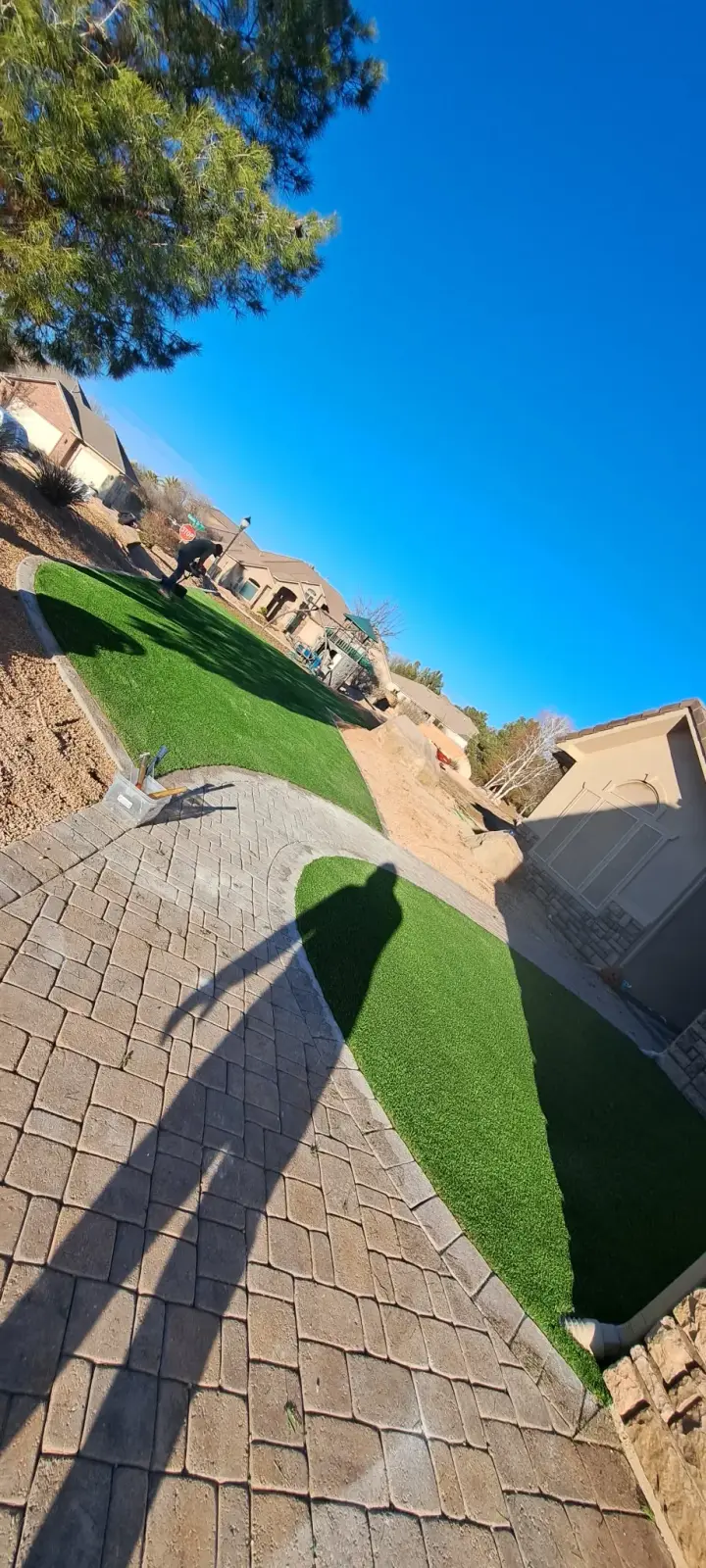 Rocket Turf crew installing turf